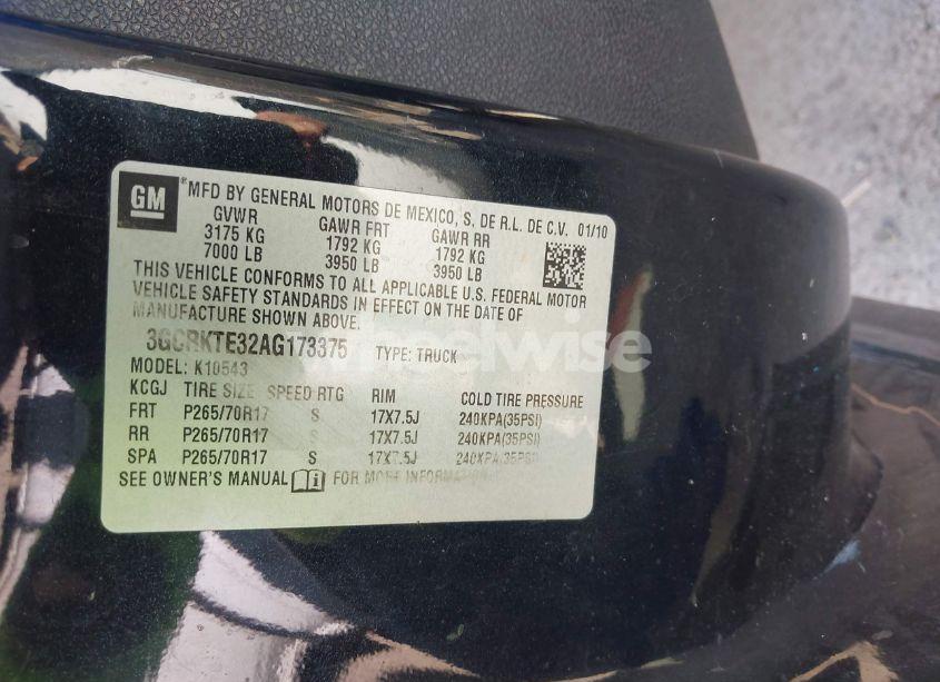 Photo 9 of 2010 Chevrolet Silverado 1500 LTZ (VIN 3GCRKTE32AG173375)
