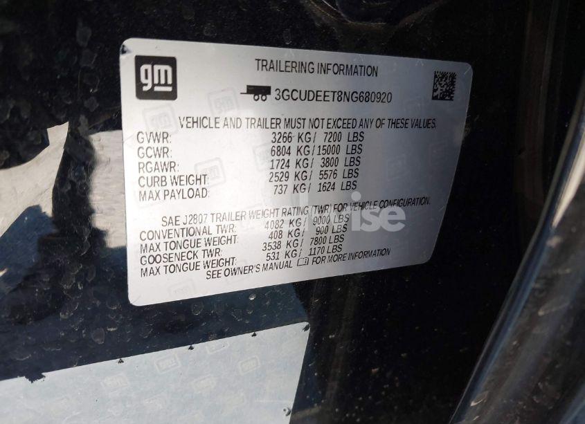 Photo 9 of 2022 Chevrolet Silverado 1500 4WD SHORT BED RST (VIN 3GCUDEET8NG680920)
