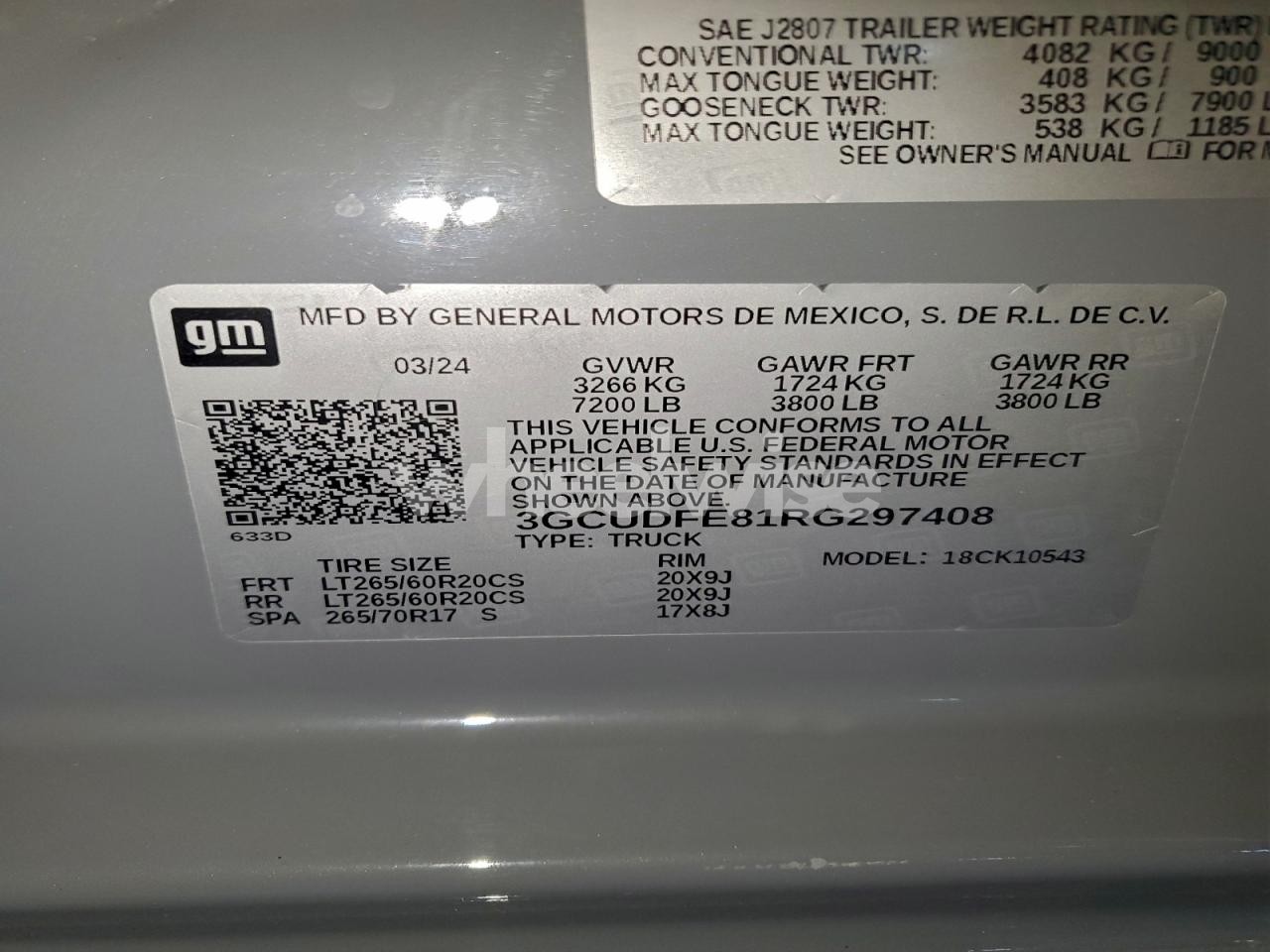 Photo 12 of 2024 CHEVROLET SILVERADO K1500 LT TRAIL BOSS (VIN 3GCUDFE81RG297408)