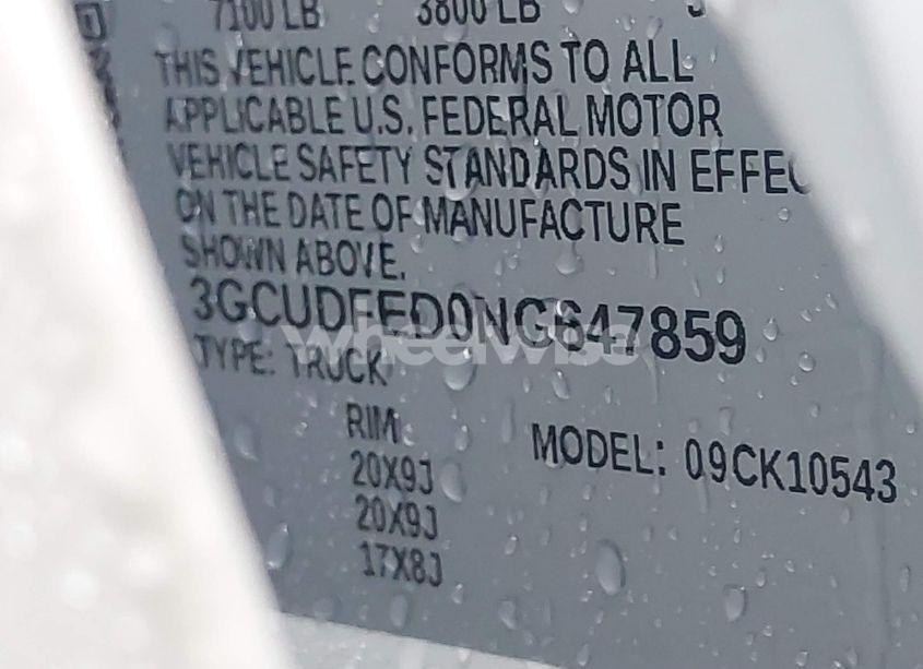 Photo 9 of 2022 Chevrolet Silverado 1500 4WD SHORT BED LT TRAIL BOSS (VIN 3GCUDFED0NG647859)