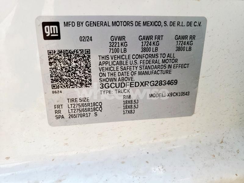 Photo 6 of 2024 CHEVROLET SILVERADO K1500 LT TRAIL BOSS (VIN 3GCUDFEDXRG283469)