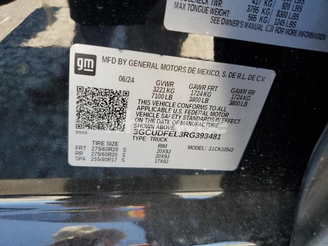 Photo 8 of 2024 CHEVROLET SILVERADO K1500 LT TRAIL BOSS (VIN 3GCUDFEL3RG393481)