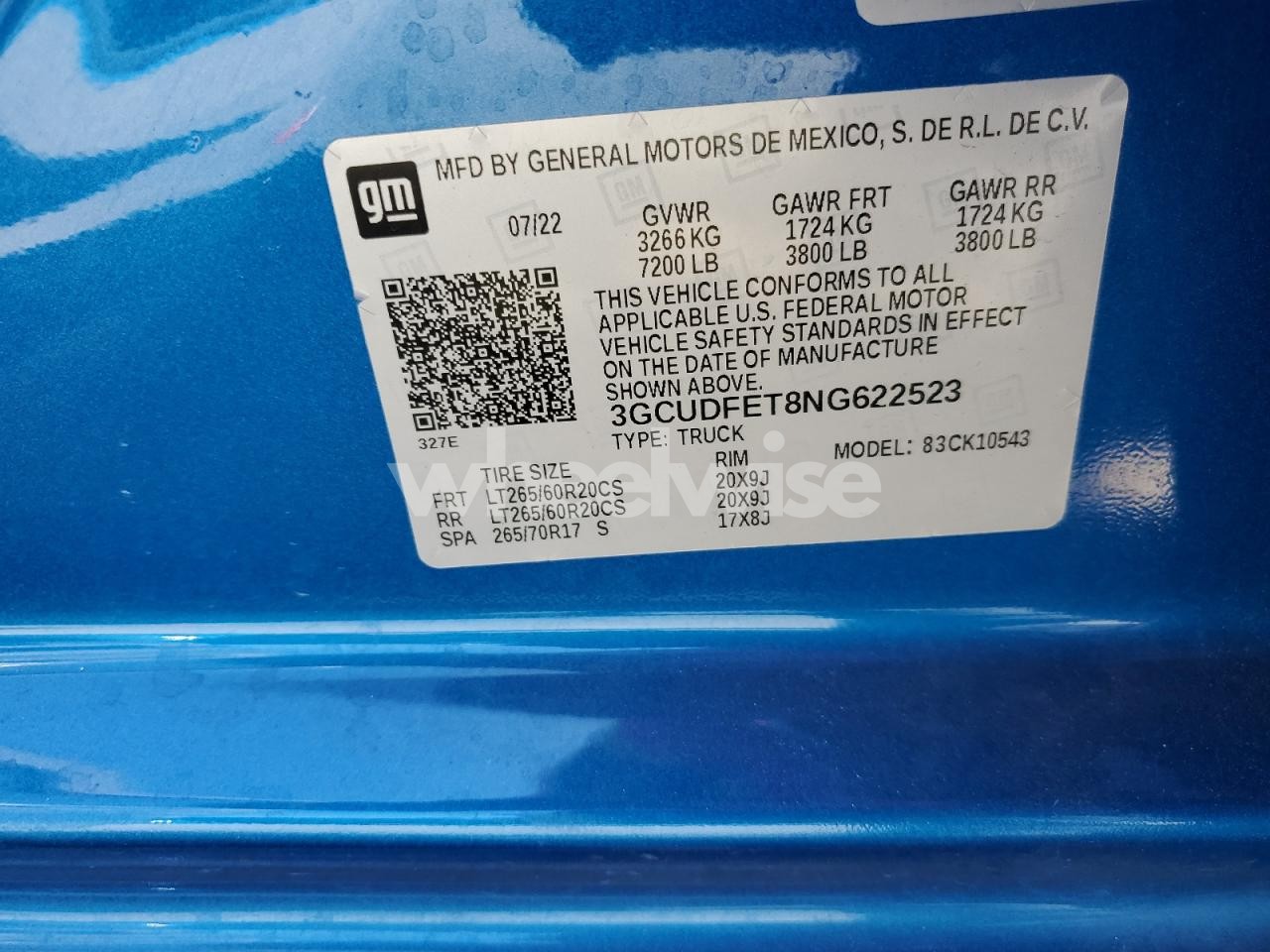 Photo 12 of 2022 CHEVROLET SILVERADO K1500 LT TRAIL BOSS (VIN 3GCUDFET8NG622523)