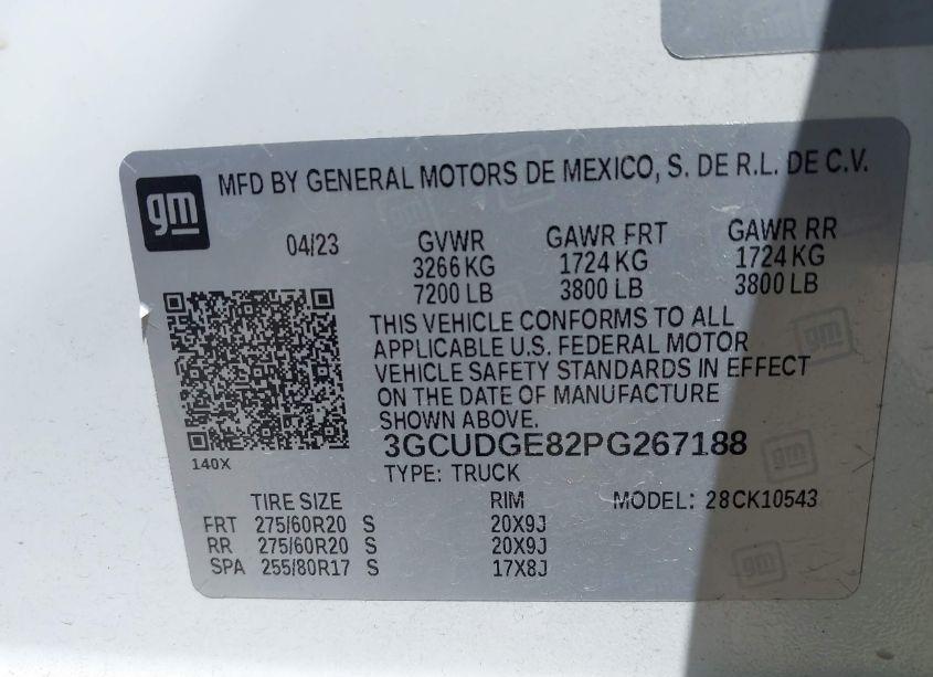 Photo 9 of 2023 Chevrolet Silverado 1500 4WD SHORT BED LTZ (VIN 3GCUDGE82PG267188)