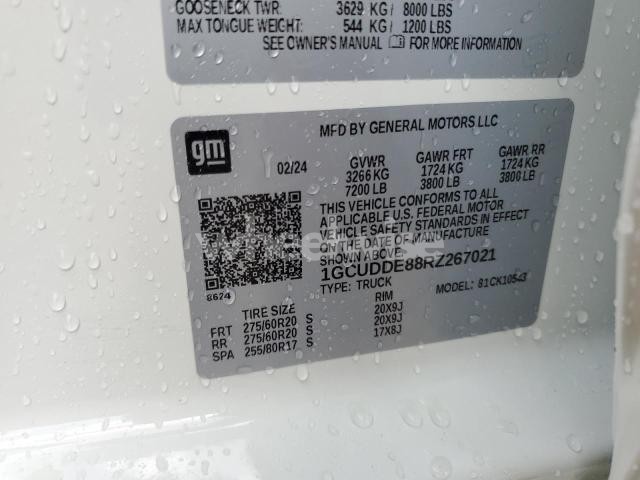 Photo 10 of 2024 CHEVROLET SILVERADO K1500 LT (VIN 3GCUDHEL1PG350315)