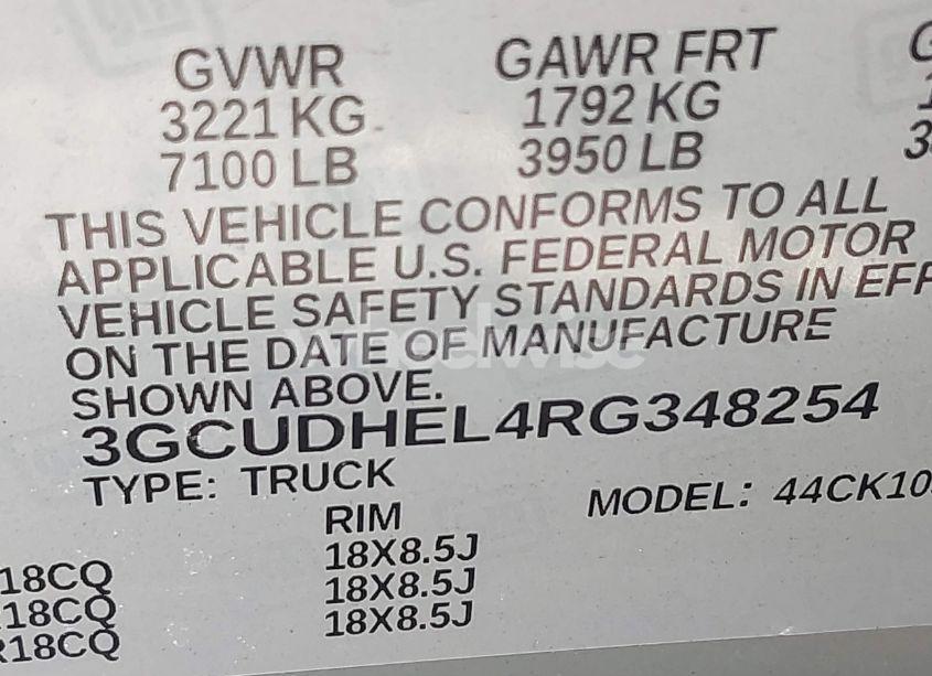 Photo 9 of 2024 Chevrolet Silverado 1500 4WD SHORT BED ZR2 (VIN 3GCUDHEL4RG348254)