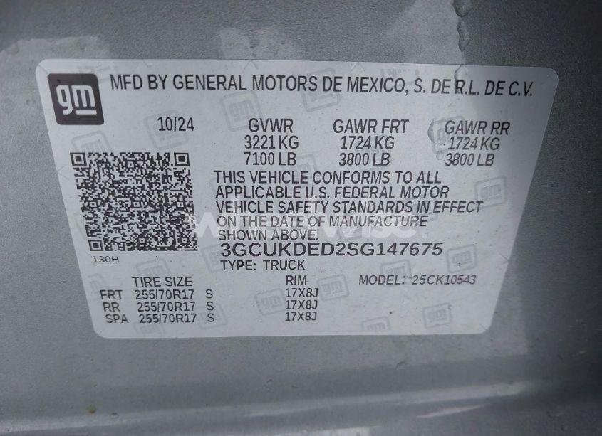 Photo 9 of 2025 Chevrolet Silverado 1500 2WD STANDARD BED LT (VIN 3GCUKDED2SG147675)