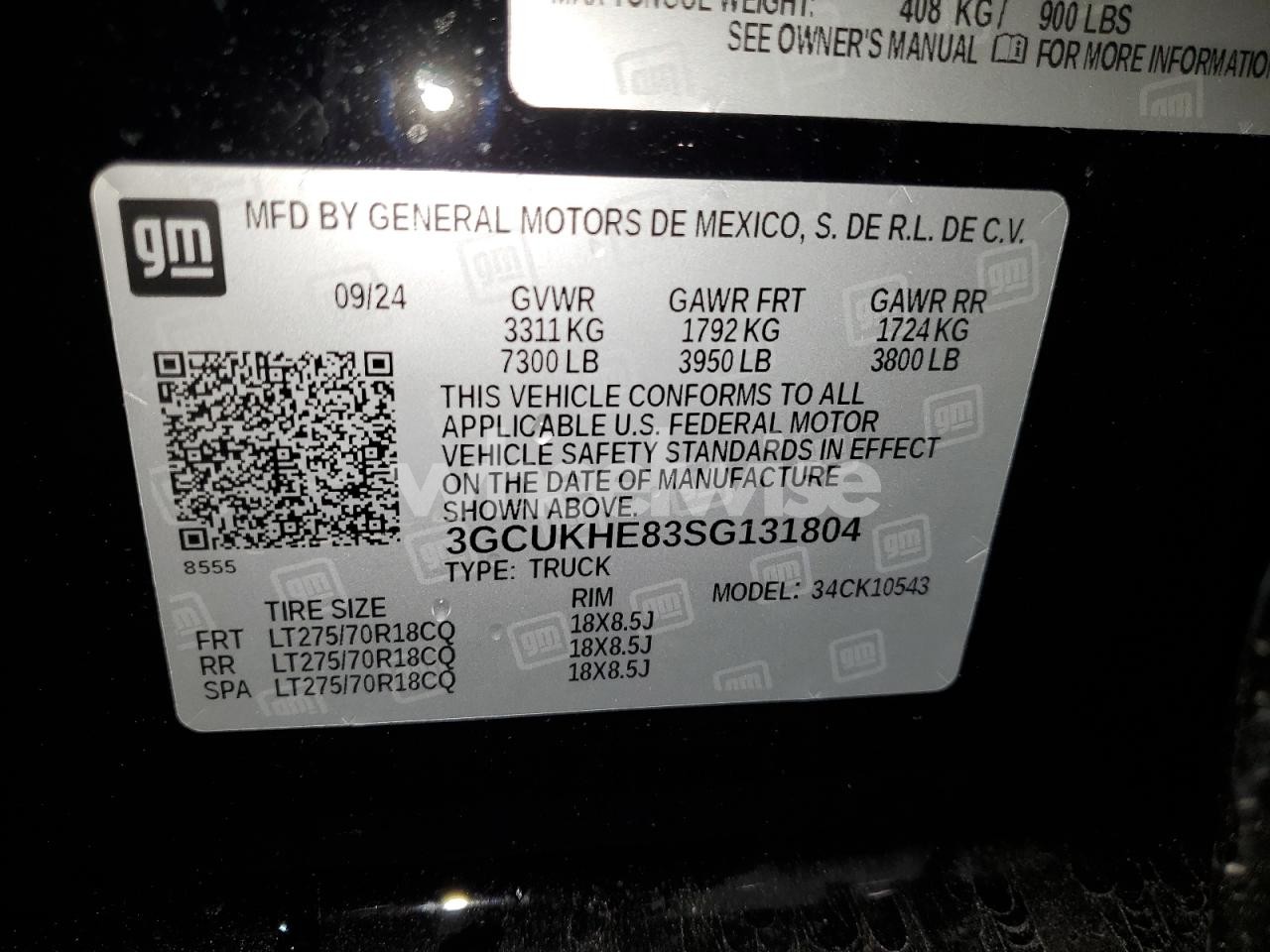 Photo 13 of 2025 CHEVROLET SILVERADO K1500 ZR2 (VIN 3GCUKHE83SG131804)