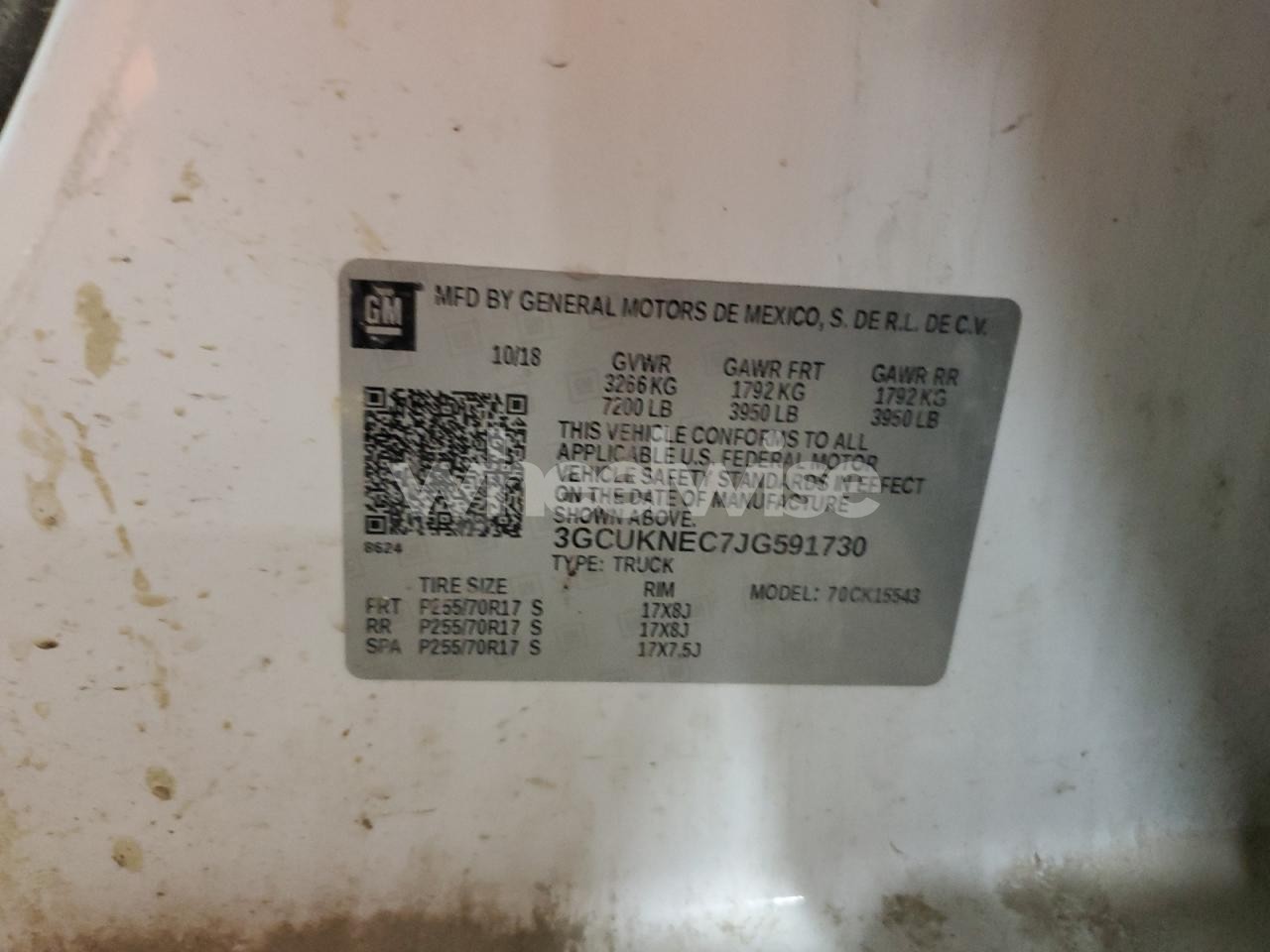 Photo 12 of 2018 CHEVROLET SILVERADO K1500 (VIN 3GCUKNEC7JG591730)