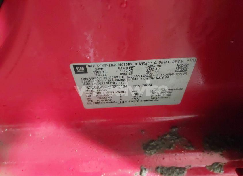 Photo 9 of 2014 Chevrolet Silverado 1500 2LT (VIN 3GCUKREC2EG305134)