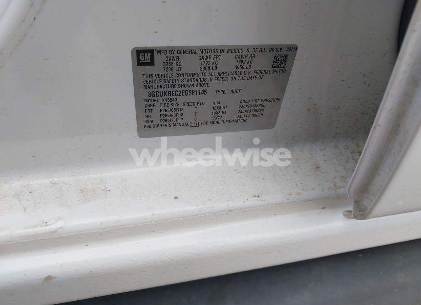 Photo 9 of 2014 Chevrolet Silverado 1500 2LT (VIN 3GCUKREC2EG381145)