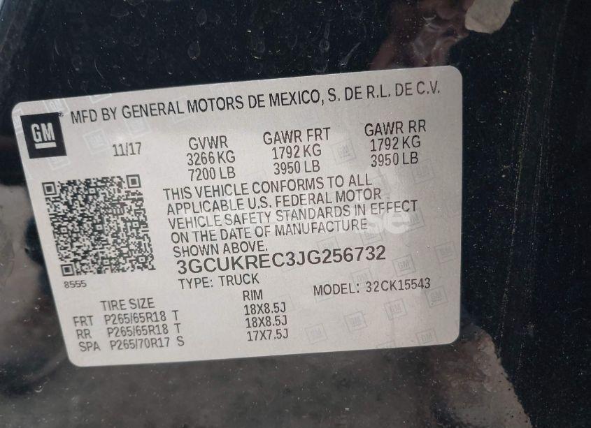 Photo 9 of 2018 Chevrolet Silverado 1500 1LT (VIN 3GCUKREC3JG256732)