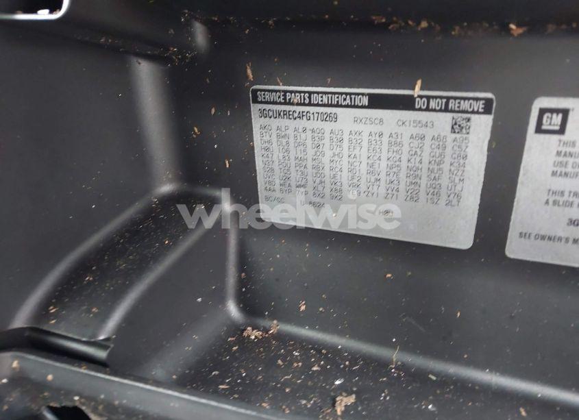 Photo 9 of 2015 Chevrolet Silverado 1500 2LT (VIN 3GCUKREC4FG170269)