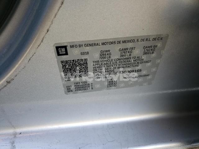 2018 CHEVROLET SILVERADO K1500 LT N/A (VIN 3GCUKREC5JG389461) main photo