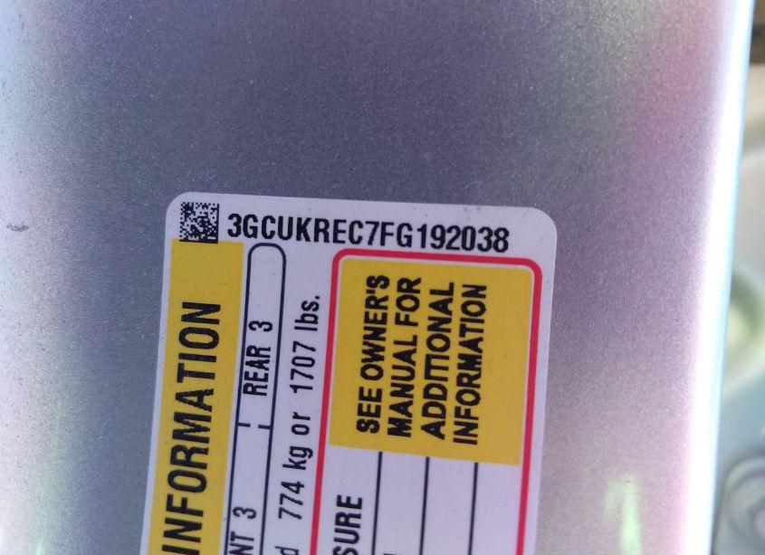 Photo 9 of 2015 Chevrolet Silverado 1500 1LT (VIN 3GCUKREC7FG192038)