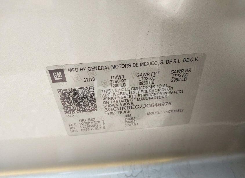 Photo 9 of 2018 Chevrolet Silverado 1500 LT (VIN 3GCUKREC7JG646975)