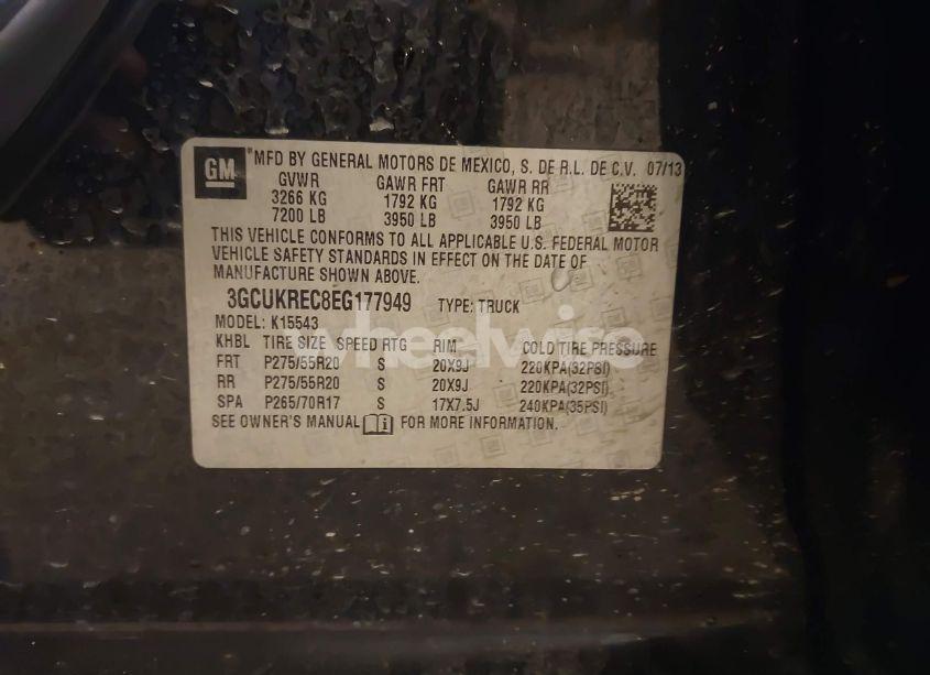 Photo 9 of 2014 Chevrolet Silverado 1500 1LT (VIN 3GCUKREC8EG177949)