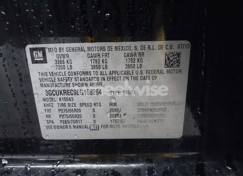 Photo 9 of 2014 Chevrolet Silverado 1500 1LT (VIN 3GCUKREC9EG166264)