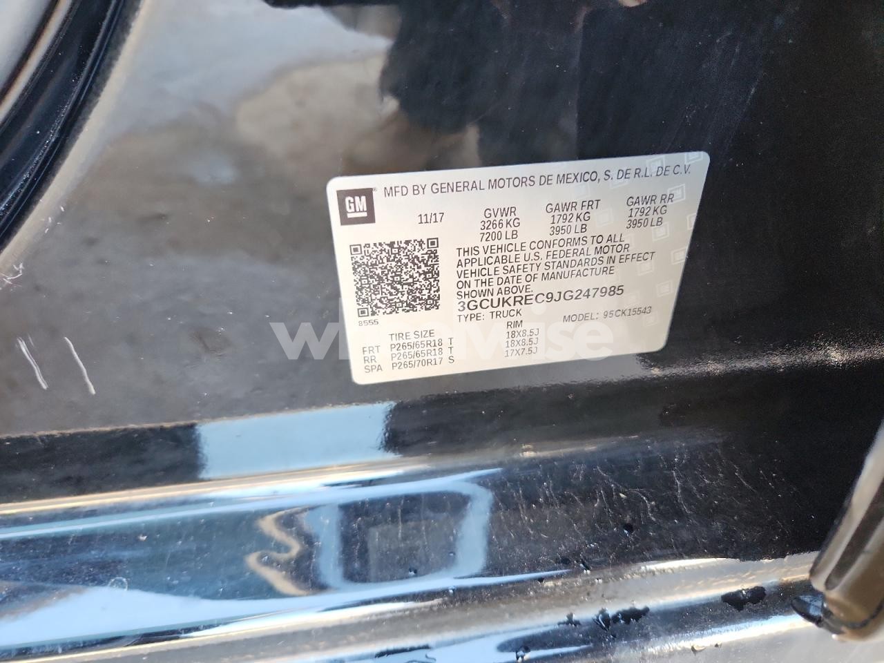 Photo 12 of 2018 CHEVROLET SILVERADO K1500 LT N/A (VIN 3GCUKREC9JG247985)