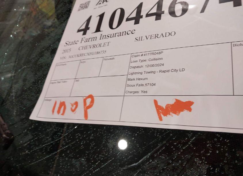 Photo 7 of 2015 Chevrolet Silverado 1500 2LT (VIN 3GCUKRECXFG186735)