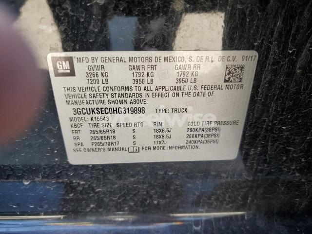 Photo 6 of 2017 CHEVROLET SILVERADO K1500 LTZ N/A (VIN 3GCUKSEC0HG319898)