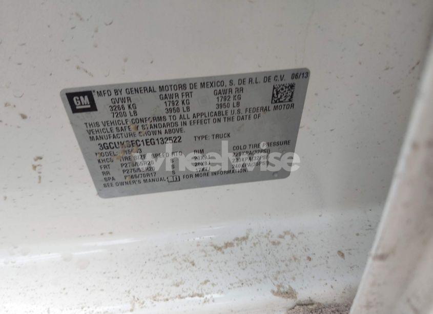 Photo 9 of 2014 Chevrolet Silverado 1500 2LZ (VIN 3GCUKSEC1EG132522)