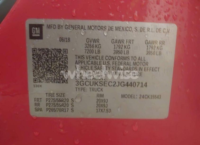 Photo 9 of 2018 Chevrolet Silverado 1500 1LZ (VIN 3GCUKSEC2JG440714)