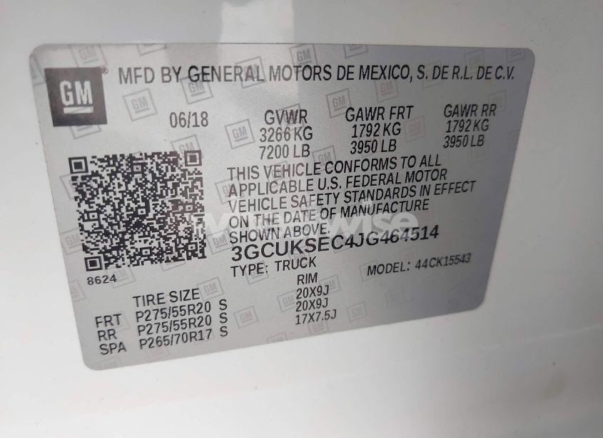 Photo 9 of 2018 Chevrolet Silverado 1500 1LZ (VIN 3GCUKSEC4JG464514)