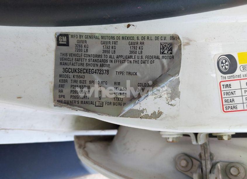 Photo 9 of 2014 Chevrolet Silverado 1500 2LZ (VIN 3GCUKSECXEG472378)