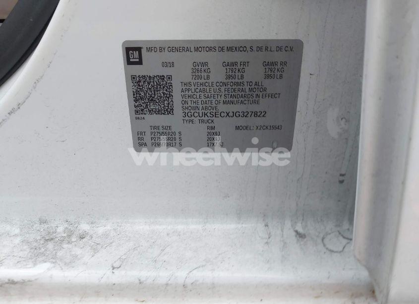 Photo 9 of 2018 Chevrolet Silverado 1500 1LZ (VIN 3GCUKSECXJG327822)