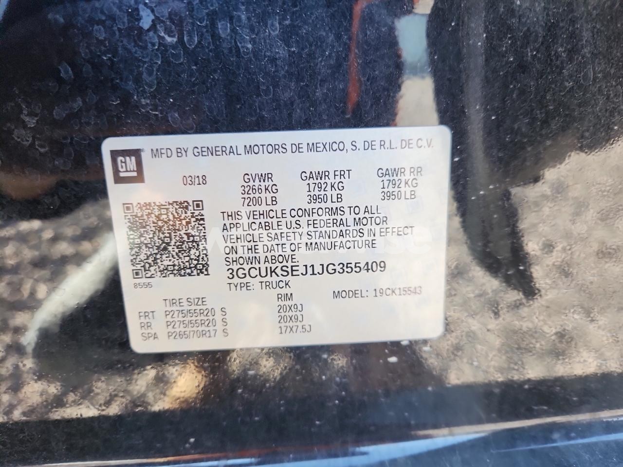 Photo 12 of 2018 CHEVROLET SILVERADO K1500 LTZ N/A (VIN 3GCUKSEJ1JG355409)