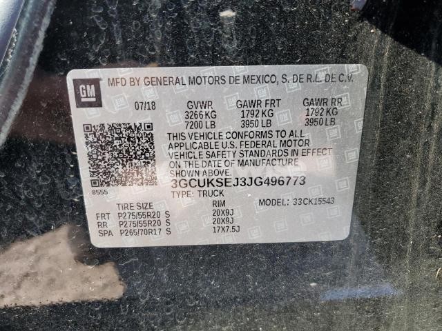 Photo 7 of 2018 CHEVROLET SILVERADO K1500 LTZ N/A (VIN 3GCUKSEJ3JG496773)