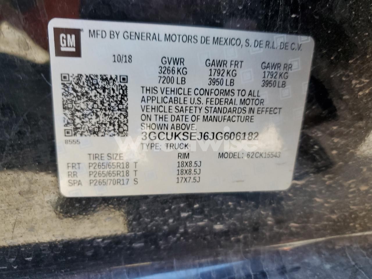 Photo 13 of 2018 CHEVROLET SILVERADO K1500 LTZ (VIN 3GCUKSEJ6JG606182)