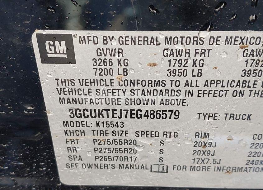 Photo 9 of 2014 Chevrolet Silverado 1500 HIGH COUNTRY (VIN 3GCUKTEJ7EG486579)