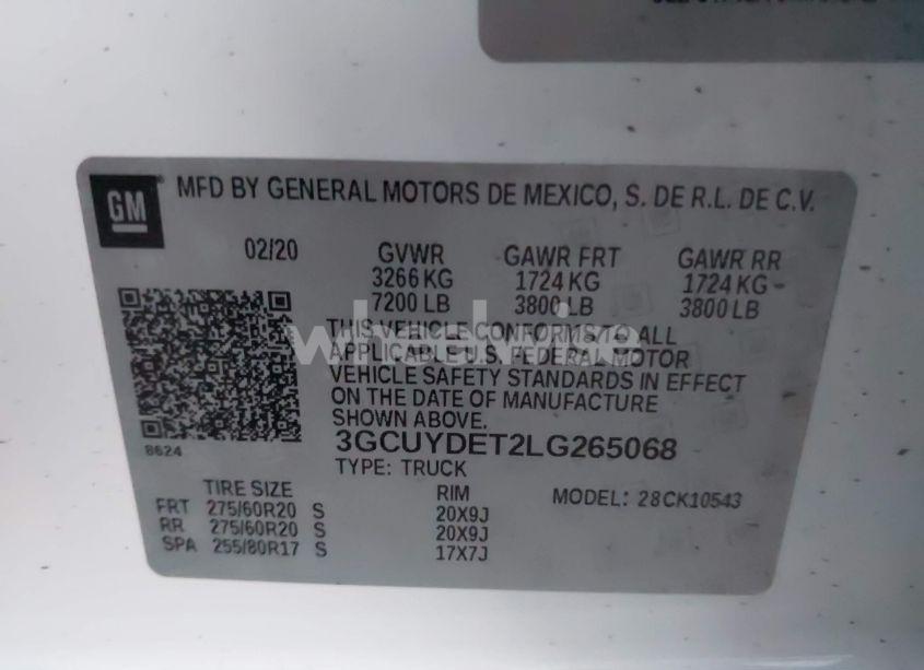 Photo 9 of 2020 Chevrolet Silverado 1500 4WD SHORT BED LT (VIN 3GCUYDET2LG265068)