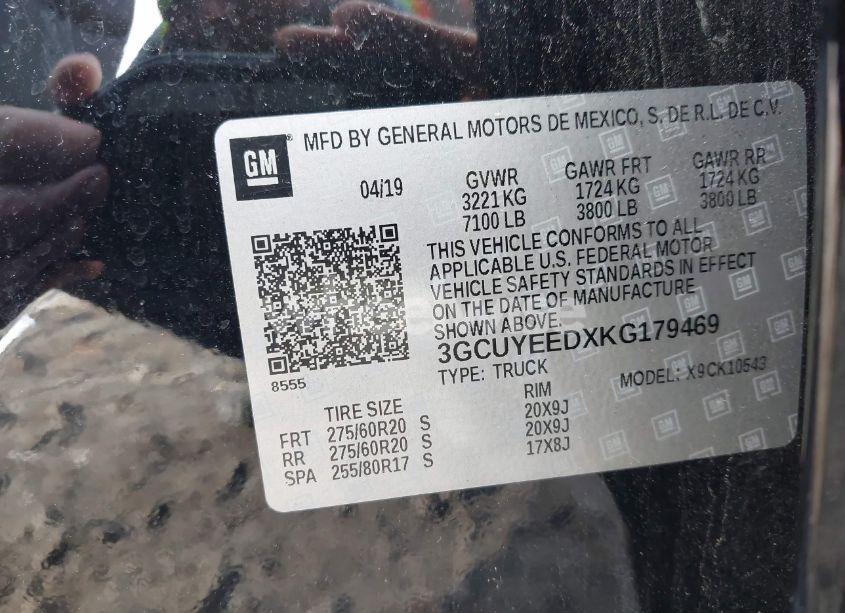 Photo 9 of 2019 Chevrolet Silverado 1500 RST (VIN 3GCUYEEDXKG179469)