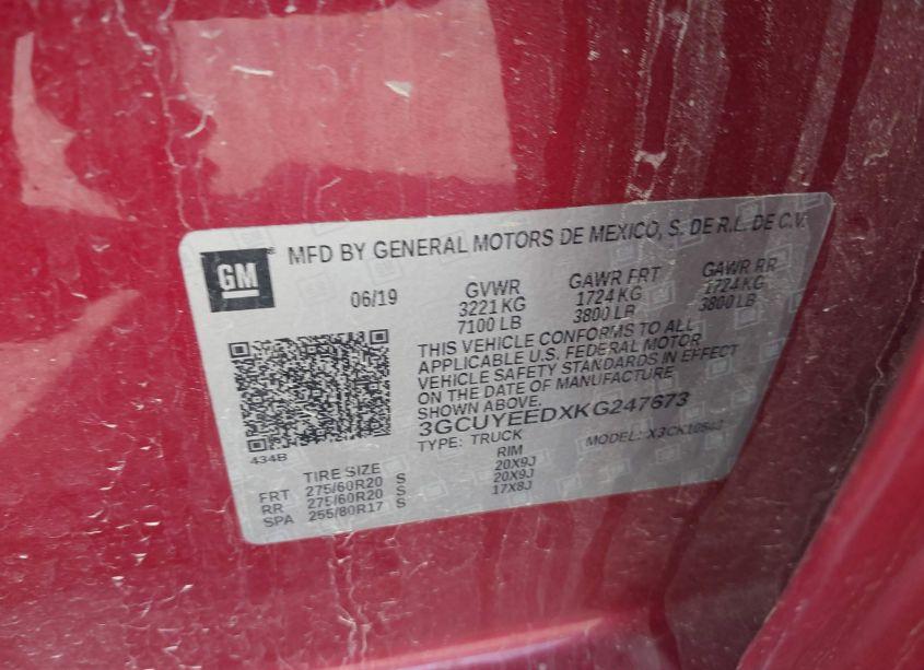 Photo 9 of 2019 Chevrolet Silverado 1500 RST (VIN 3GCUYEEDXKG247673)