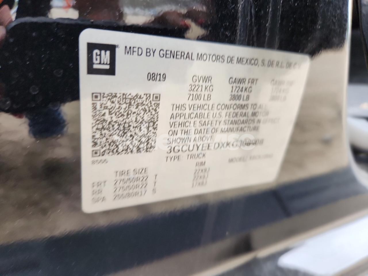 Photo 12 of 2019 CHEVROLET SILVERADO K1500 RST (VIN 3GCUYEEDXKG308908)