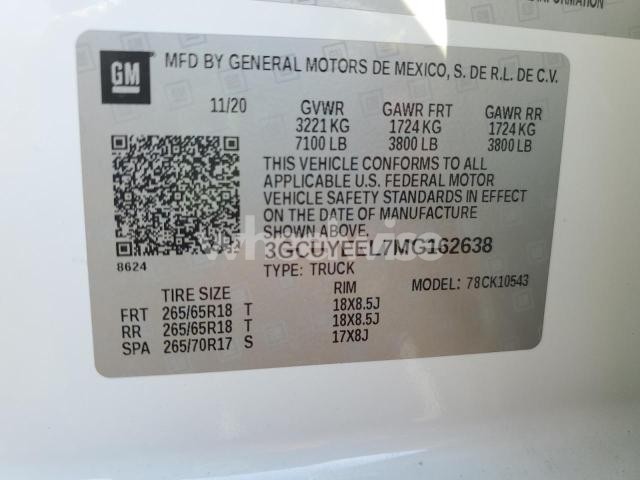 Photo 6 of 2021 CHEVROLET SILVERADO K1500 RST (VIN 3GCUYEEL7MG162638)