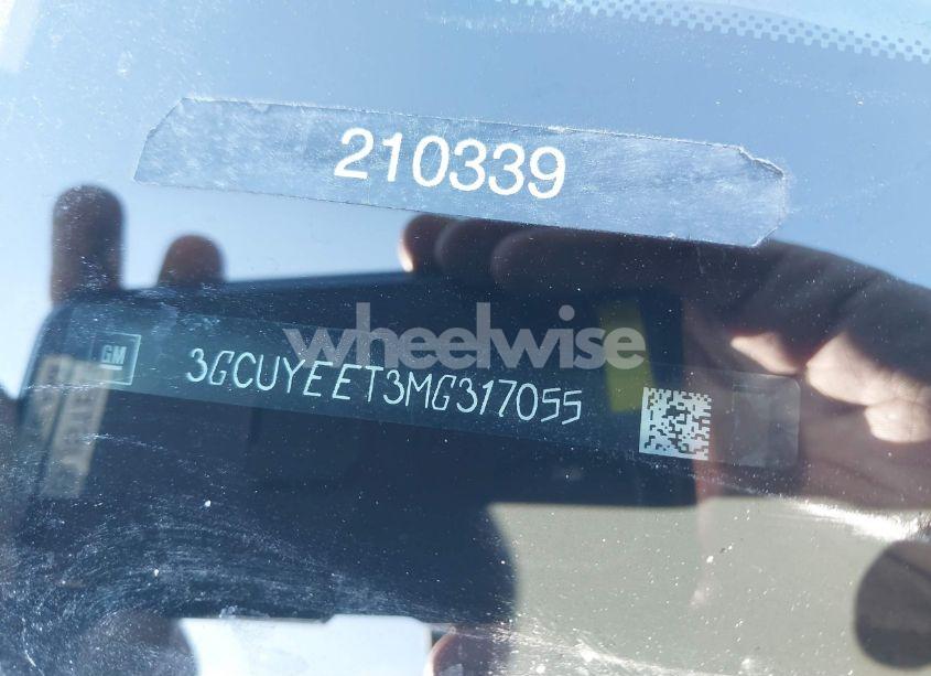 Photo 9 of 2021 Chevrolet Silverado 1500 4WD SHORT BED RST (VIN 3GCUYEET3MG317055)