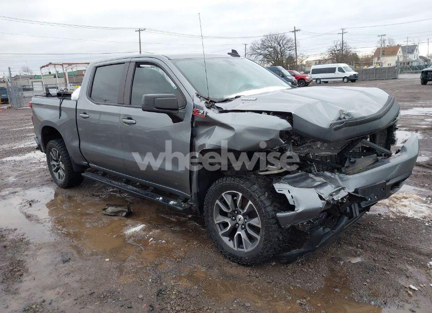 2021 Chevrolet Silverado 1500 4WD SHORT BED RST (VIN 3GCUYEET7MG288871) main photo