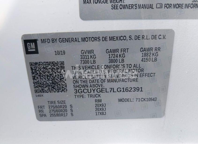 Photo 9 of 2020 Chevrolet Silverado 1500 4WD SHORT BED LTZ (VIN 3GCUYGEL7LG162391)