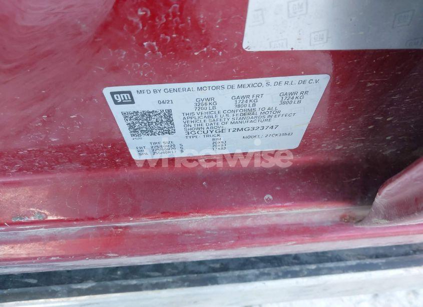 Photo 9 of 2021 Chevrolet Silverado 1500 4WD SHORT BED LTZ (VIN 3GCUYGET2MG323747)