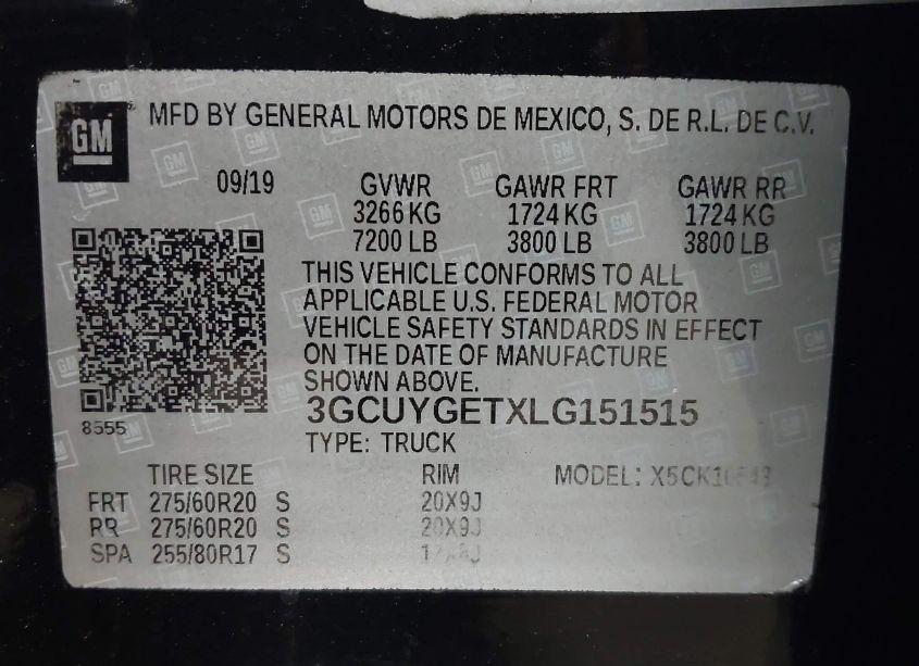 Photo 9 of 2020 Chevrolet Silverado 1500 4WD SHORT BED LTZ (VIN 3GCUYGETXLG151515)