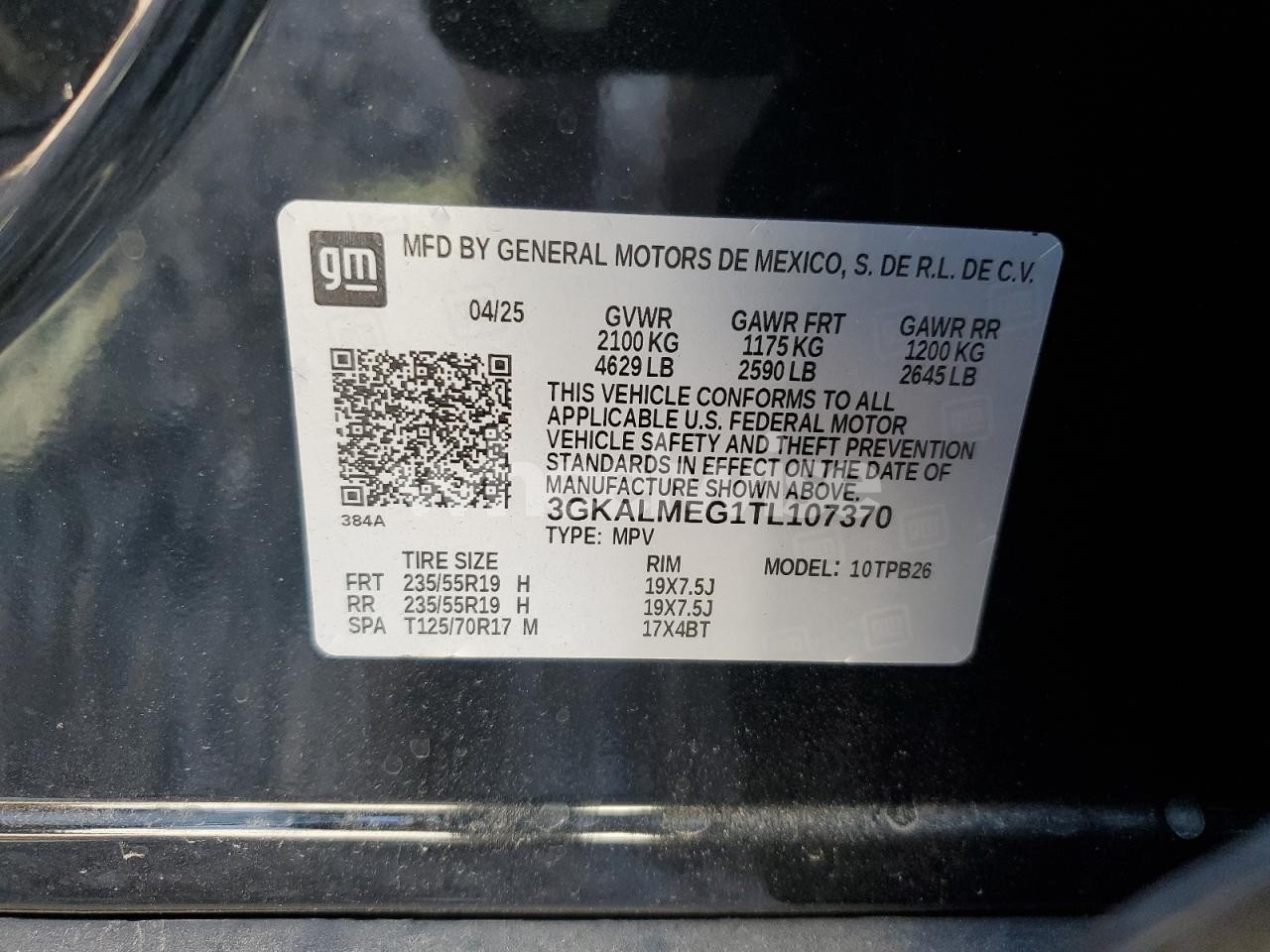 Photo 14 of 2026 GMC TERRAIN ELEVATION (VIN 3GKALMEG1TL107370)