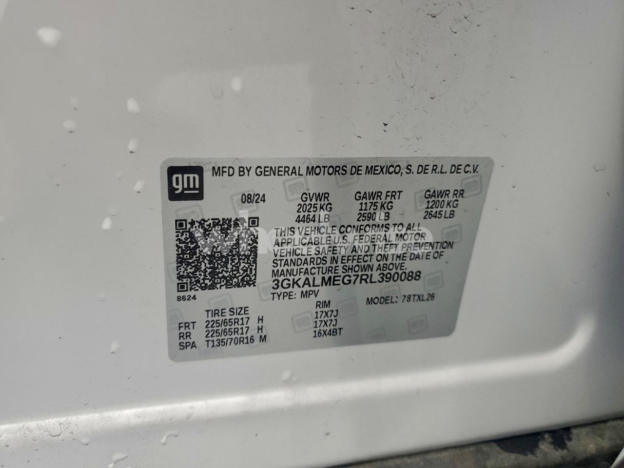 Photo 13 of 2024 GMC TERRAIN SLE (VIN 3GKALMEG7RL390088)