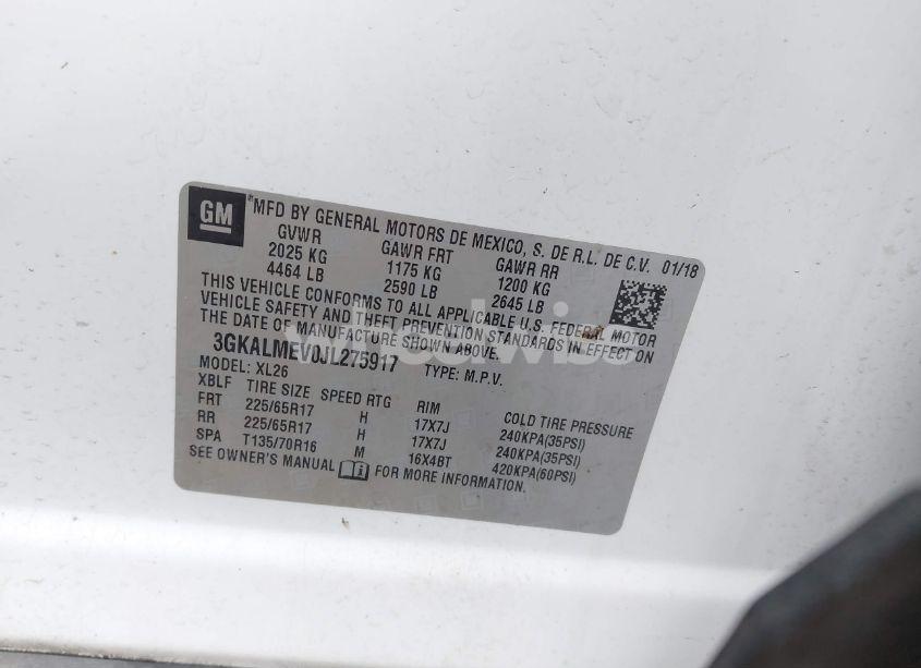 Photo 9 of 2018 Gmc Terrain SLE (VIN 3GKALMEV0JL275917)