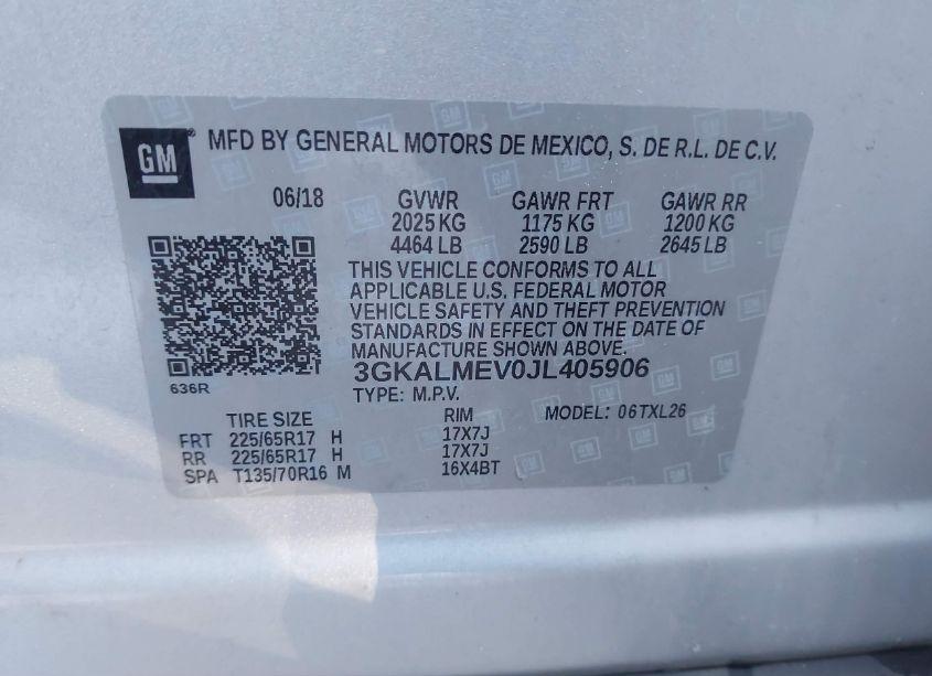 Photo 9 of 2018 Gmc Terrain SLE (VIN 3GKALMEV0JL405906)