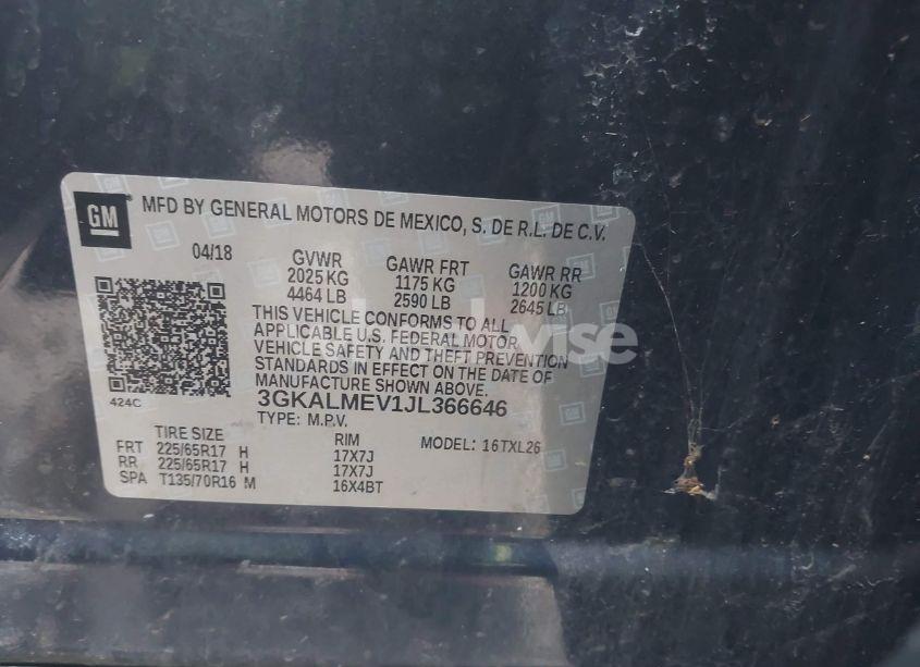 Photo 9 of 2018 Gmc Terrain SLE (VIN 3GKALMEV1JL366646)