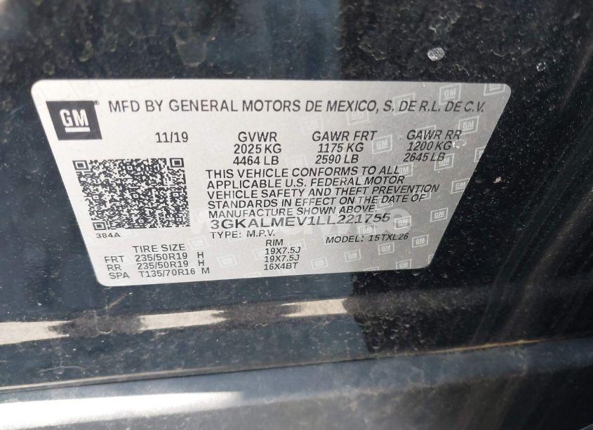 Photo 9 of 2020 Gmc Terrain FWD SLE (VIN 3GKALMEV1LL221755)